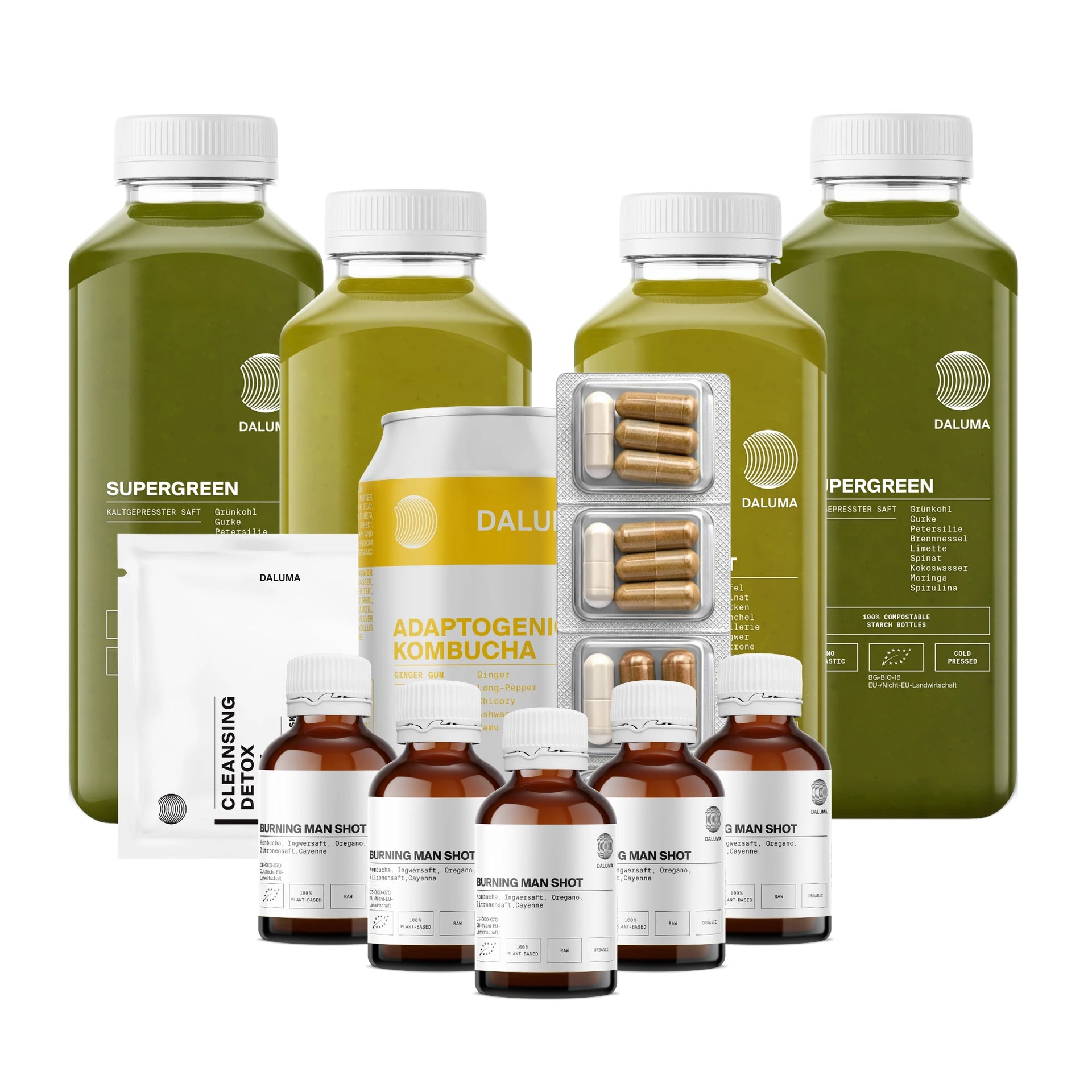Green Juice Saftkur 5 Tage aus Bio Gemüsesaft