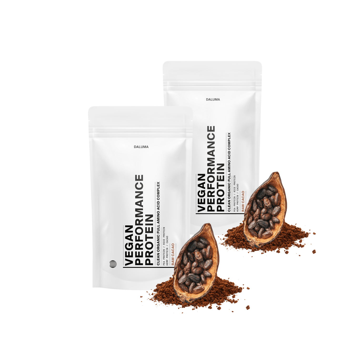VEGAN PERFORMANCE PROTEIN RAW CACAO - DOUBLE PACK - DALUMA - D - SET - 30